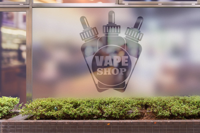 Tienda de vapeo Privacidad Lámina para ventanas