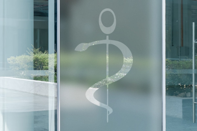 Caduceus Enfermera Privacidad Lámina de ventana