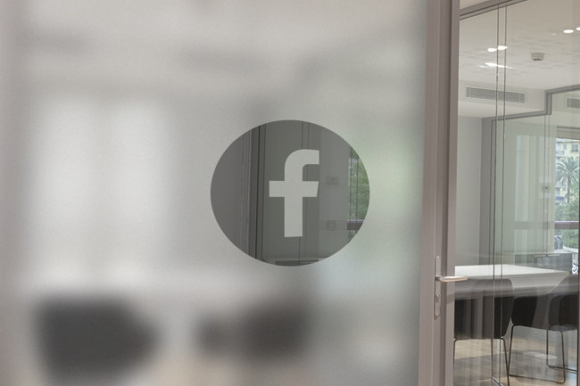 Logotipo de Facebook Privacidad Lámina para ventanas
