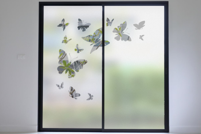 Mariposas 2 Privacidad Lámina para ventanas