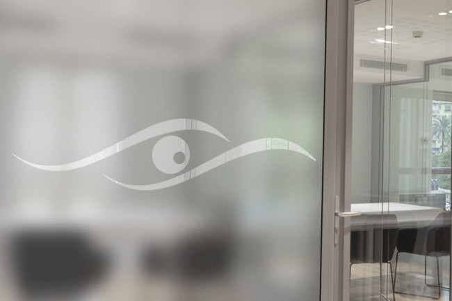 Oftálmico Ocular Privacidad Película para ventanas