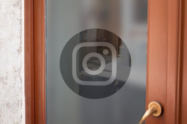 Logotipo de Instagram Privacidad Lámina para ventanas