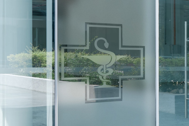 Cross Pharmacy 6 Privacy Film para ventanas