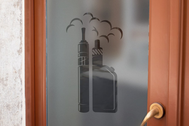 Vape Shop 2 Privacidad Lámina para ventanas