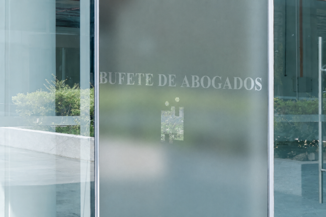Bufete de abogados Privacidad Láminas para ventanas
