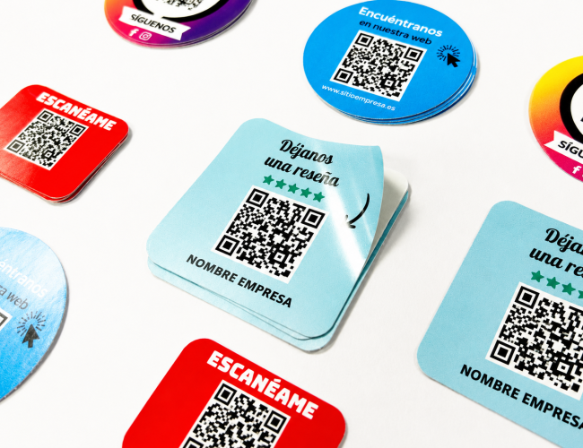Pegatinas con códigos QR MPA Pro