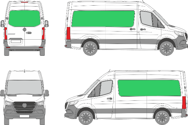 Mercedes Benz Sprinter L2H2 (2018-2026)