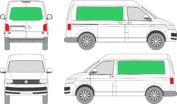 Volkswagen Transporter L1H2 (2009-2024)